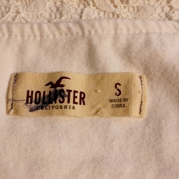 Hollister Abercombie California Cream Tight or Expandable Lace Dress Small - Picture 4 of 14